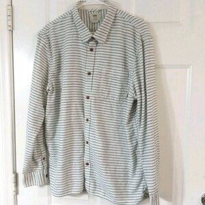 VANS Button Up Shirt Men’s X-Large Classic Fit Long Sleeve Striped Flannel
